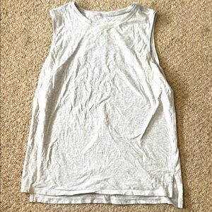 Lululemon Light Heather Grey Muscle Tank Top Size Medium